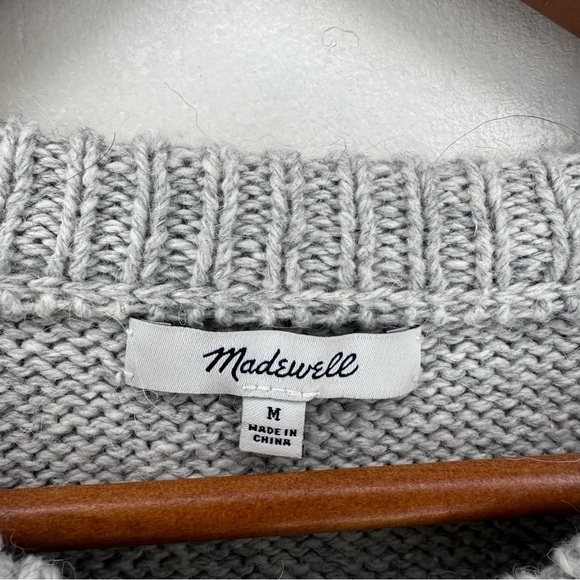 Madewell Dreamer Sweater Gray Medium - Picture 4 of 4